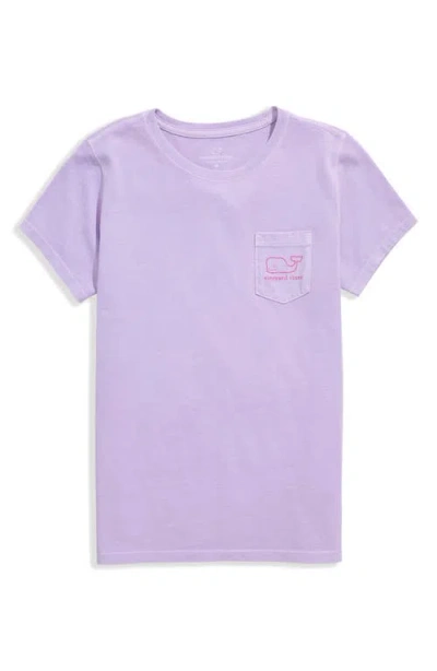 Vineyard Vines Kids' Fleece Half-zip Pullover In Purple