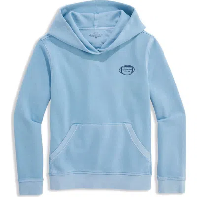 Vineyard Vines Kids' Football Graphic Hoodie In Blue
