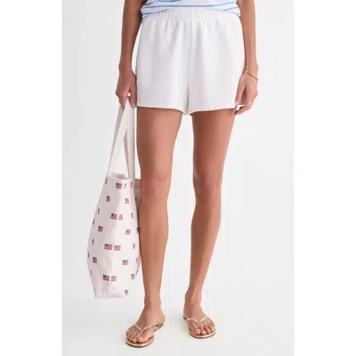 Vineyard Vines Kids' Garment Dyed Cotton Sweat Shorts In White