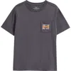 Vineyard Vines Kids' Glow Eat Some Treats Cotton Graphic Pocket T-shirt In Gray