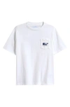 Vineyard Vines Kids' Gone Fishing Whale Cotton Graphic T-shirt In White