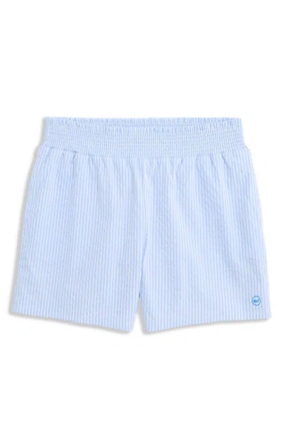 Vineyard Vines Kids' Harbor Seersucker Shorts In Neutral