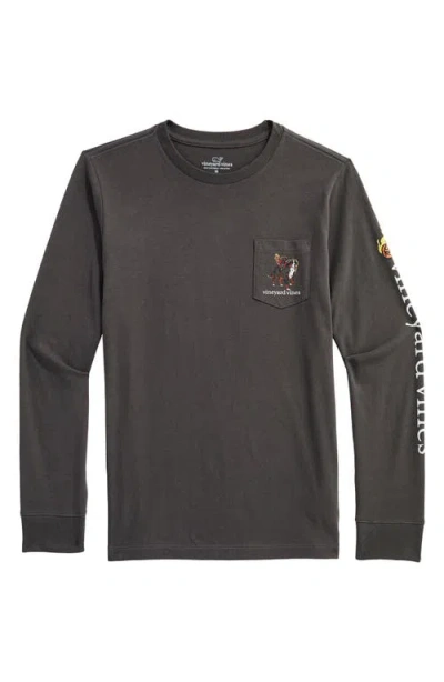 Vineyard Vines Kids' Headless Horseman Dog Graphic Long Sleeve T-shirt In Multi