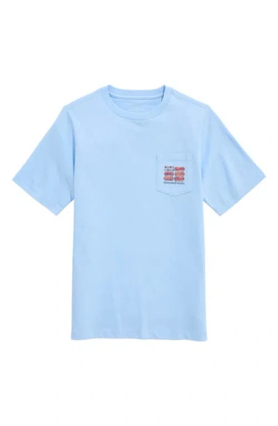 Vineyard Vines Kids' Hot Dog Graphic Cotton T-shirt In Blue