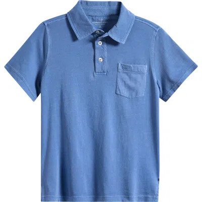 Vineyard Vines Kids' Island Cotton Polo (nordstrom Exclusive) In Blue