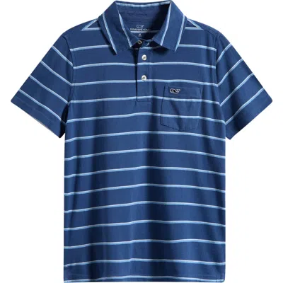Vineyard Vines Kids' Island Polo (nordstrom Exclusive) In Blue