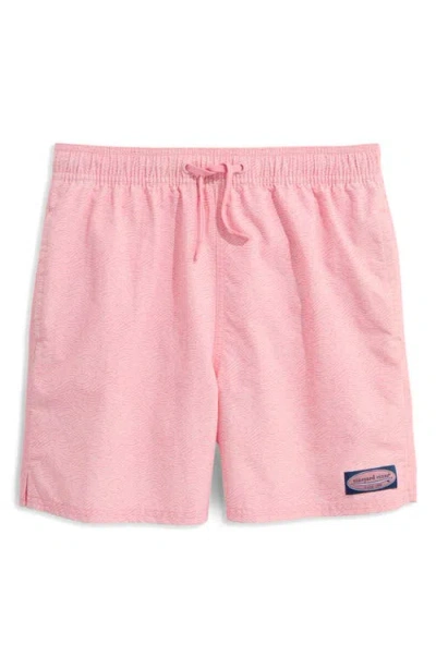Vineyard Vines Kids' Island Swim Trunks In Sea Lines Palm Beach