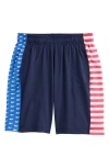 Vineyard Vines Boys' Colorblocked Lacrosse Shorts - Big Kid In Red/white/blue
