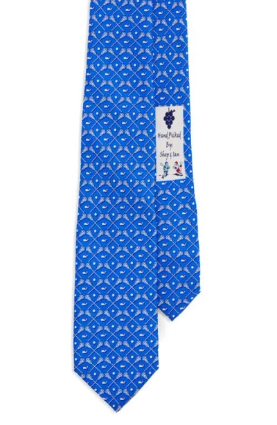 Vineyard Vines Kids' Lacrosse Sticks Silk Tie In Blue