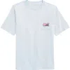 Vineyard Vines Kids' Leaf Pile Whale Pocket Graphic T-shirt In Blue