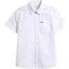 Vineyard Vines Kids' Linen & Cotton Short Sleeve Shirt In White