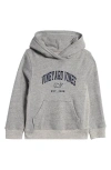 Vineyard Vines Kids' Logo Graphic Hoodie In Granite Heather