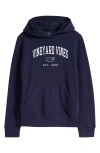 Vineyard Vines Kids' Logo Graphic Hoodie In Nautical Navy