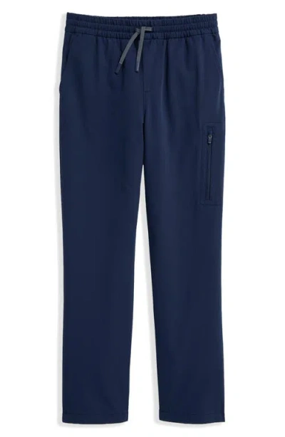 Vineyard Vines Kids' On-the-go Stretch Cotton Pants In Blue