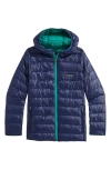 Vineyard Vines Kids' Packable Recycled Nylon Puffer Jacket In Nautical Navy