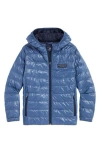 Vineyard Vines Kids' Packable Recycled Nylon Puffer Jacket In Blue