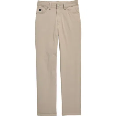 Vineyard Vines Kids' Performance On-the-go 5-pocket Pants In 250 Khaki