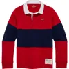 Vineyard Vines Kids' Pieced Rugby Shirt In Red