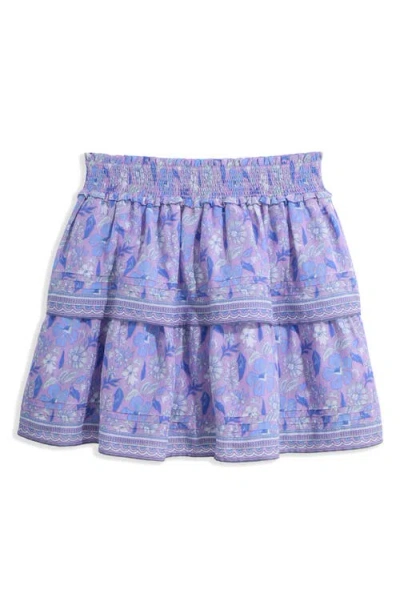 Vineyard Vines Kids' Pintuck Tiered Skirt In Purple
