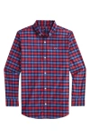 VINEYARD VINES VINEYARD VINES KIDS' PLAID COTTON BLEND PERFORMANCE BUTTON-DOWN SHIRT