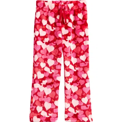 Vineyard Vines Kids' Print Fleece Sleep Pants In Pink