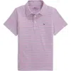 Vineyard Vines Kids' Print Polo In Pink