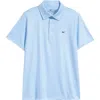 Vineyard Vines Kids' Print Polo In Bonefish/white Cap