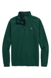 Vineyard Vines Kids' Saltwater Quarter Zip Pullover In Green