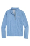 Vineyard Vines Kids' Sankaty Quarter Zip Performance Pullover In Blue