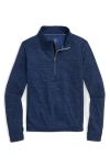 Vineyard Vines Kids' Sankaty Quarter Zip Performance Pullover In Blue