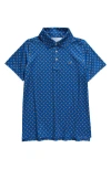 Vineyard Vines Kids' Sankaty Sailboat Print Performance Polo In Spinnaker Football
