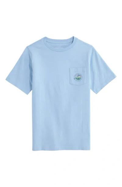 Vineyard Vines Kids' Score It Cotton Graphic T-shirt In Gray