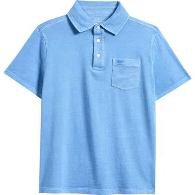 Vineyard Vines Kids' Slub Jersey Polo In Club Blue