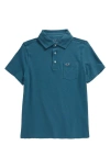 Vineyard Vines Boys' Clean Slub Jersey Polo Shirt - Little Kid, Big Kid In Mallard Blue