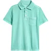 Vineyard Vines Kids' Slub Jersey Polo In Sea Blue