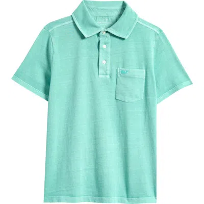 Vineyard Vines Kids' Slub Jersey Polo In Sea Blue