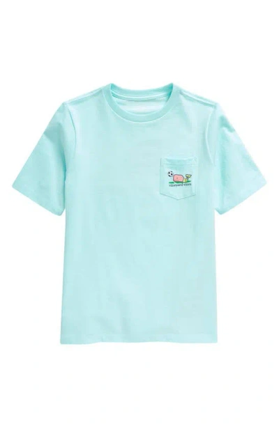 Vineyard Vines Kids' Soccer Goalie Whale Pocket T-shirt In Island Paradise