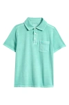Vineyard Vines Kids' Slub Jersey Polo In Sea Blue