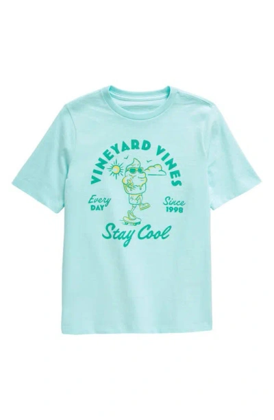 Vineyard Vines Kids' Stay Cool Cotton Graphic T-shirt In Island Paradise