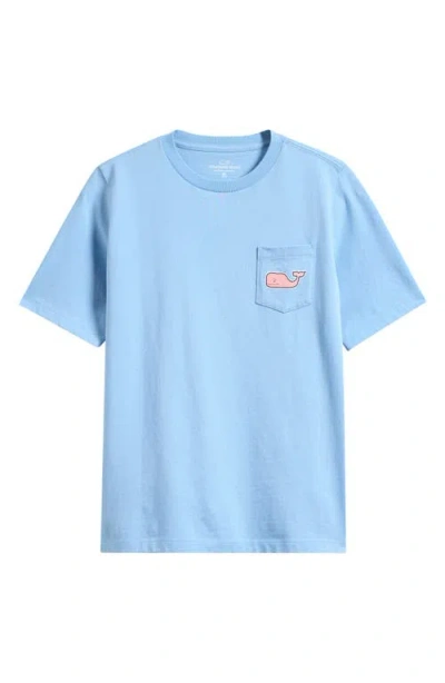 Vineyard Vines Kids' Sticker Whales Pocket Graphic T-shirt In Blue