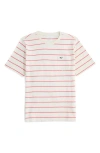 Vineyard Vines Kids' Stripe Cotton Pocket T-shirt In Neutral