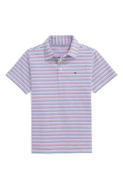 Vineyard Vines Kids' Stripe Sankaty Performance Polo