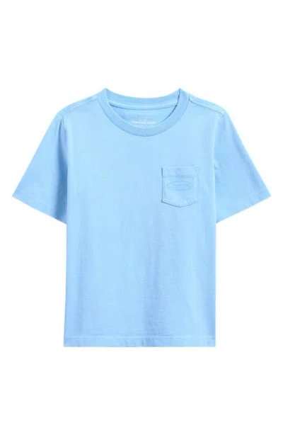 Vineyard Vines Kids' Surf Logo Pocket Graphic T-shirt In Jake Blue