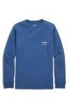 Vineyard Vines Kids' Turkey Trot Long Sleeve Cotton Graphic T-shirt In Blue
