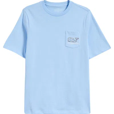 Vineyard Vines Kids' Whale Graphic Cotton Pocket T-shirt In Jake Blue