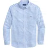 Vineyard Vines Kingstown Check Saltwater Wash Stretch Button-down Shirt In Flamingo