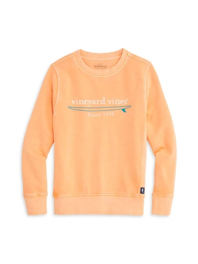 Vineyard Vines Little Boy's & Boy's Sun-washed Crewneck Sweatshirt In Melon