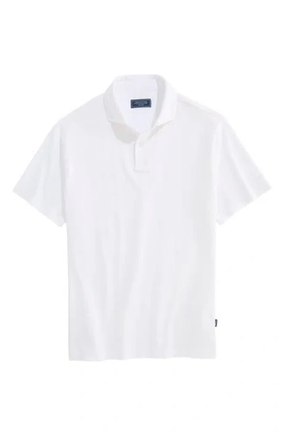 Vineyard Vines Lived-in Piqué Polo In White