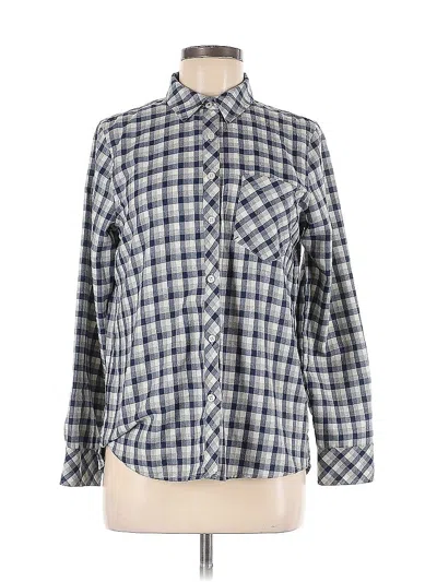 Pre-owned Vineyard Vines Long Sleeve Blouse In Blue