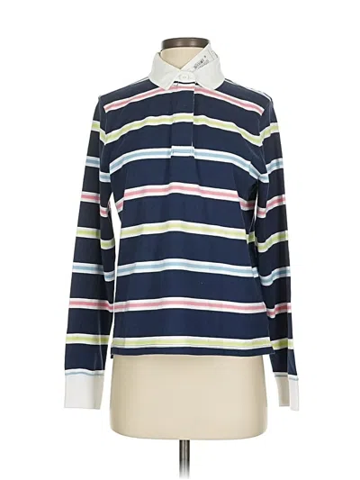 Pre-owned Vineyard Vines Long Sleeve Blouse In Blue